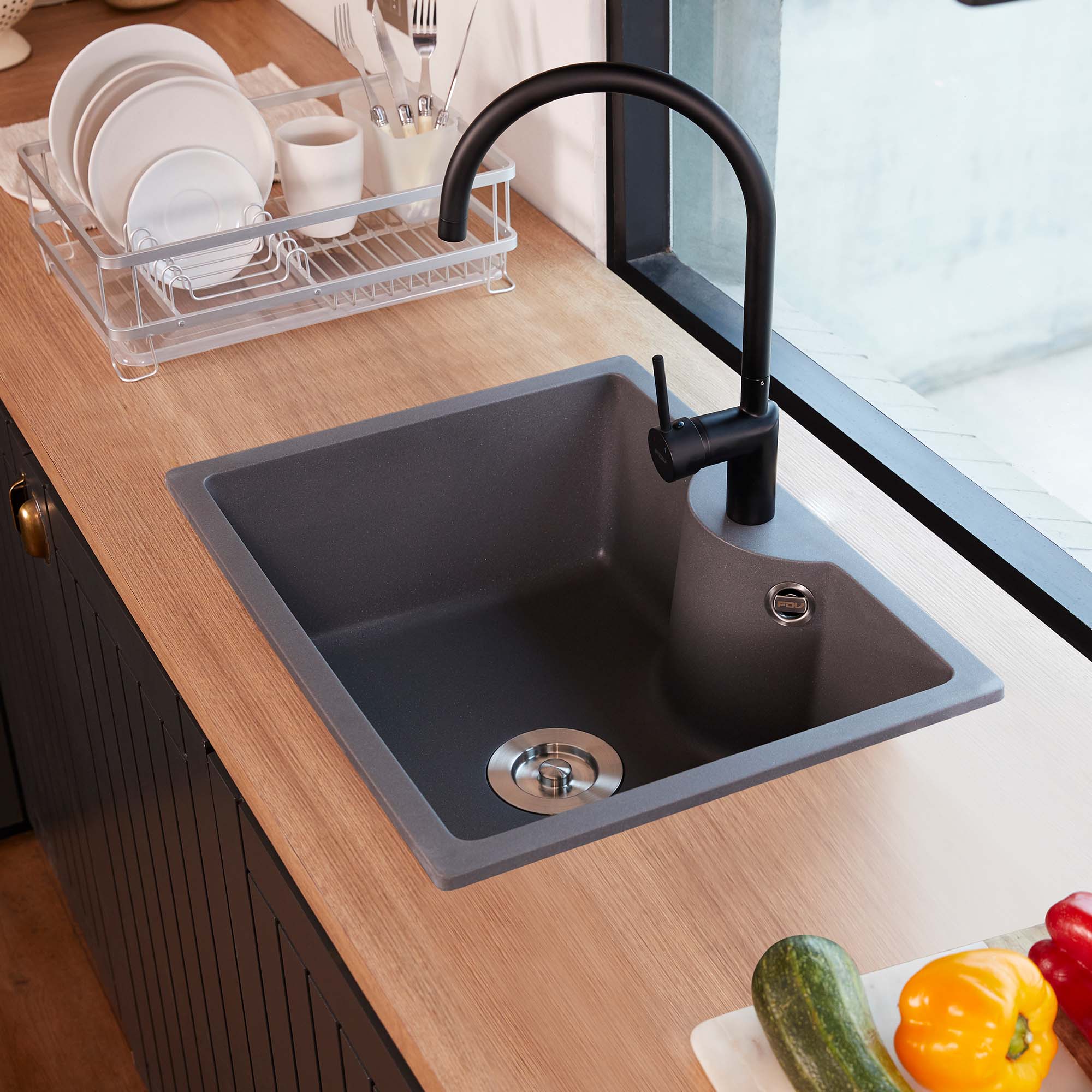 Lavaplatos Sobre Cubierta Granito Deluxe Tunez Small FDV-Kitchen Center