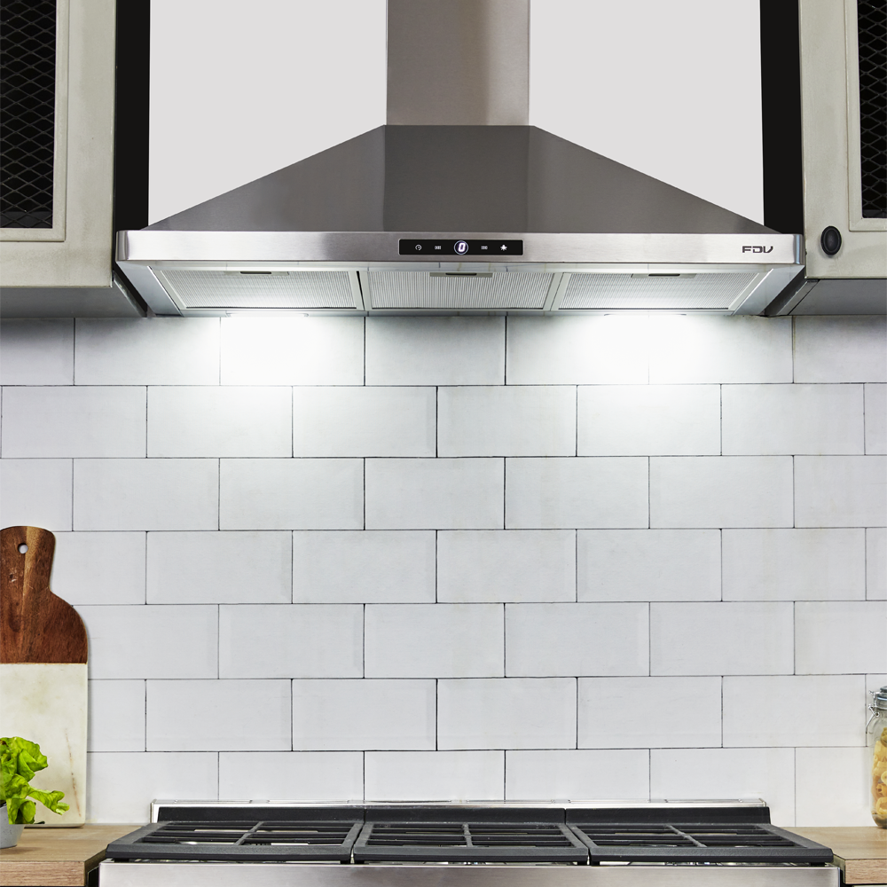 Campana de Pared Conic 90 cm 750 m3/h FDV-Kitchen Center