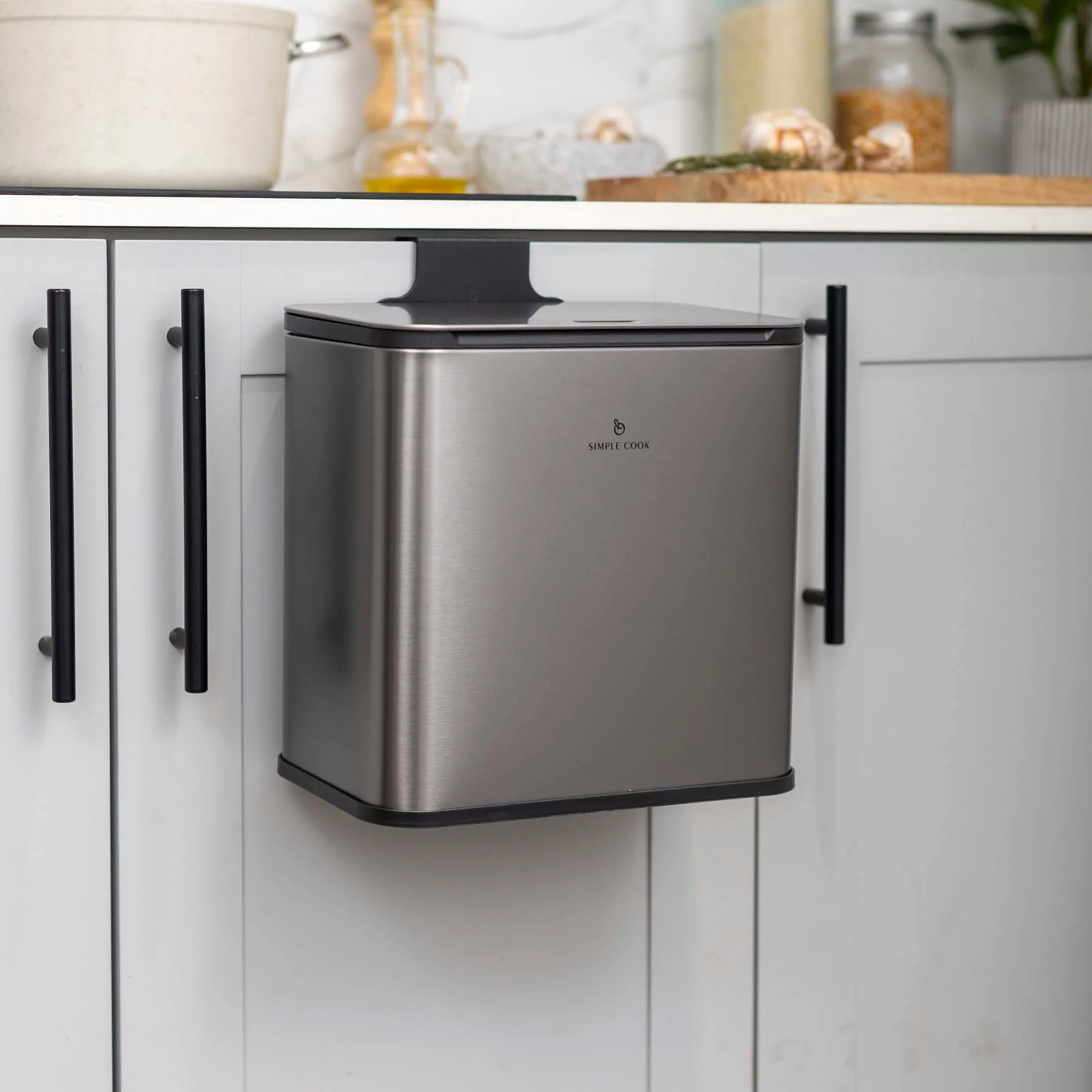 Basurero Antihuellas 5 Lts Simple Cook