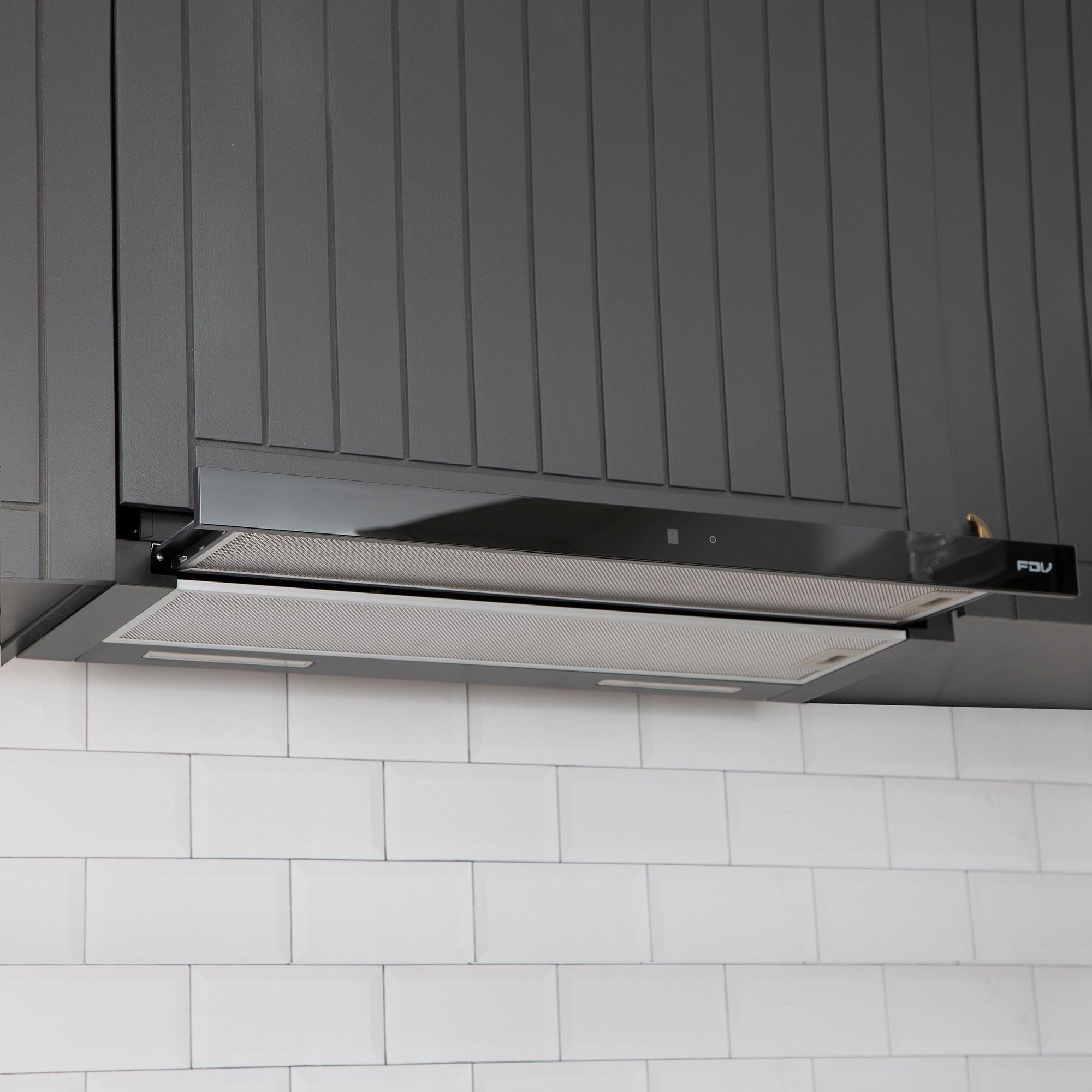 Campana Bajo Mueble Urban Black 90 cm 500 m3/h FDV-Kitchen Center