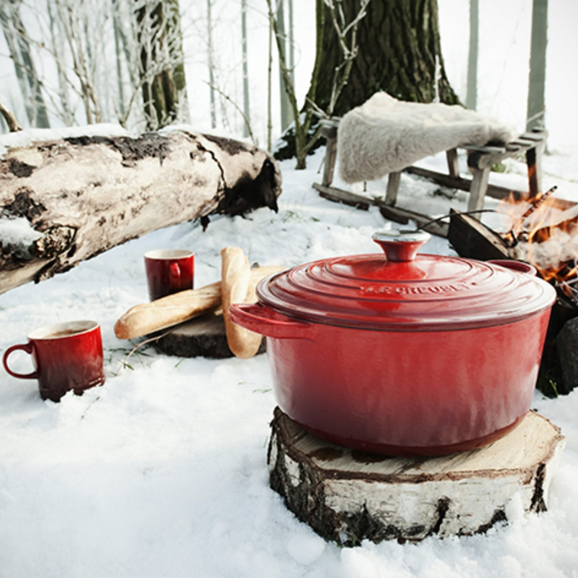 Cocotte Pradel Rouge – Petit Format – Allant Au Four – Occasion état Impeccable