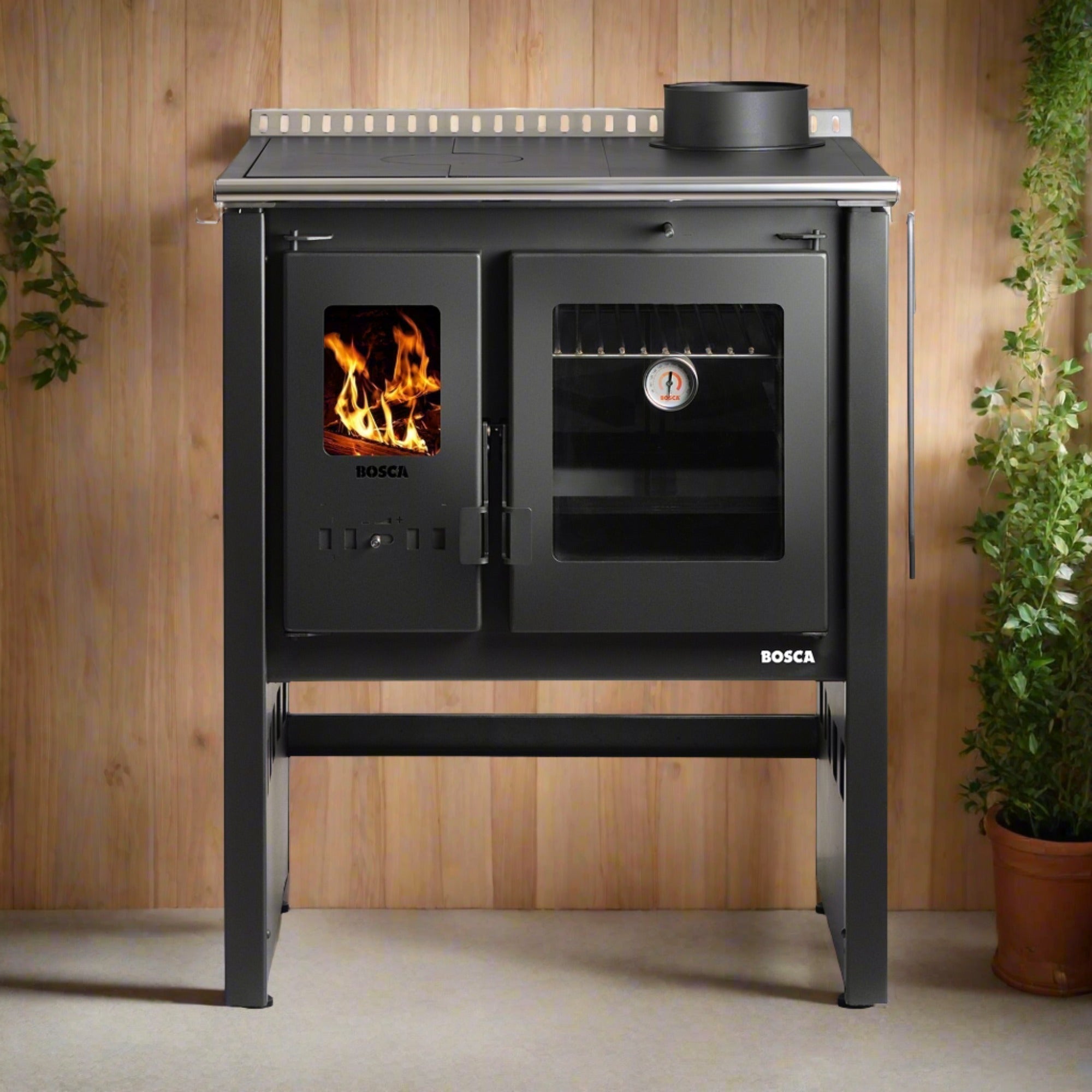 Cocina A Leña Ares 70 Charcoal Bosca en Kitchen Center