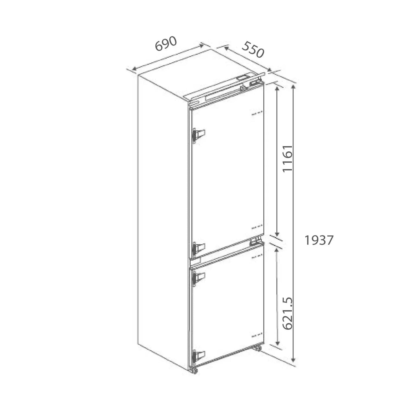 Refrigerador Combinado Smart It 400L FDV No Frost-Refrigeradores Integrados