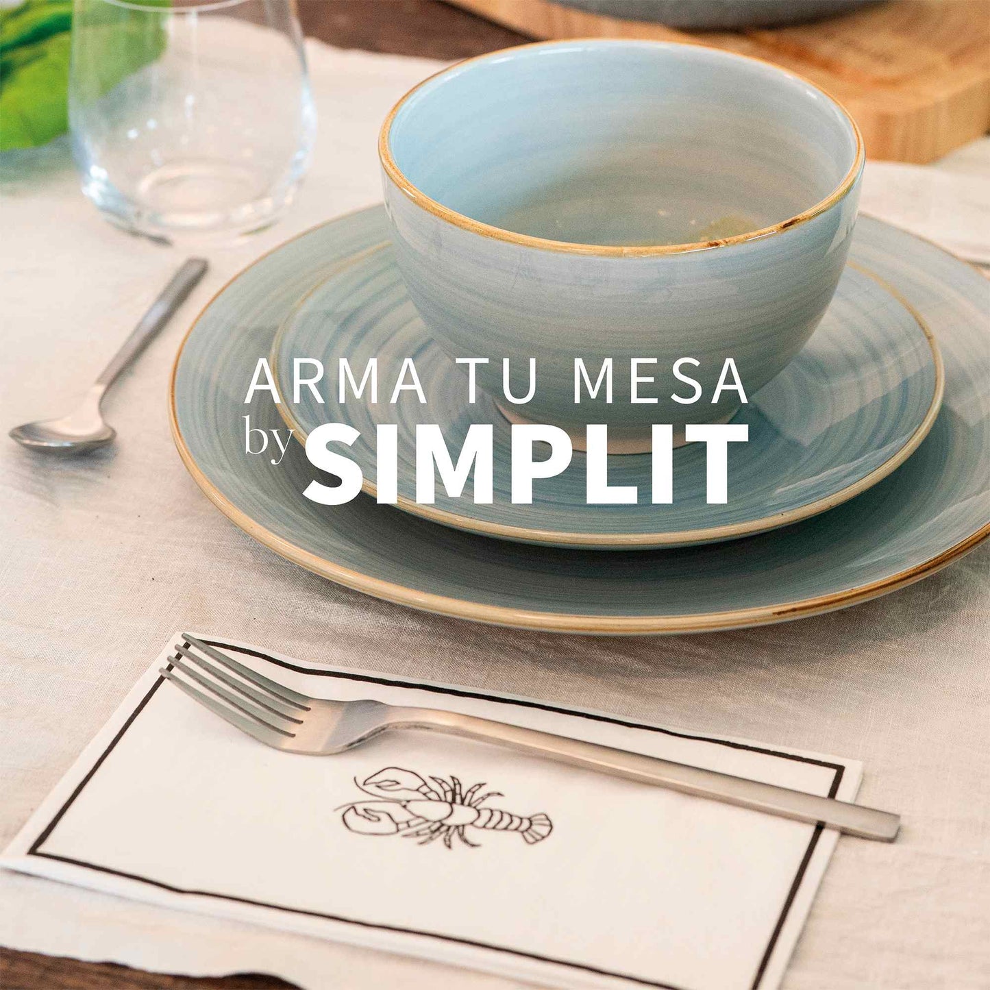 Set de Cuchillería 24 pcs Acero Inoxidable Cerdeña Simplit-Cubiertos