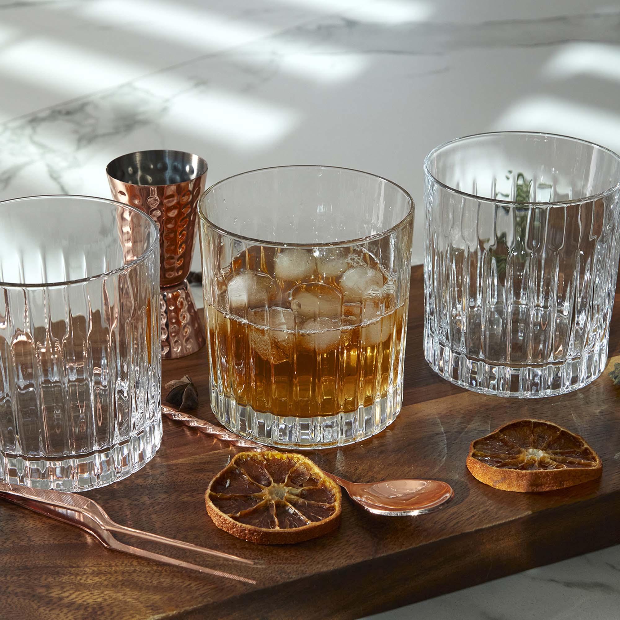 Set 6 Bicchieri Per Whisky Liberty | Capacità 280cc | Vetro Spesso | Ideali Per Degustazione E Regalo