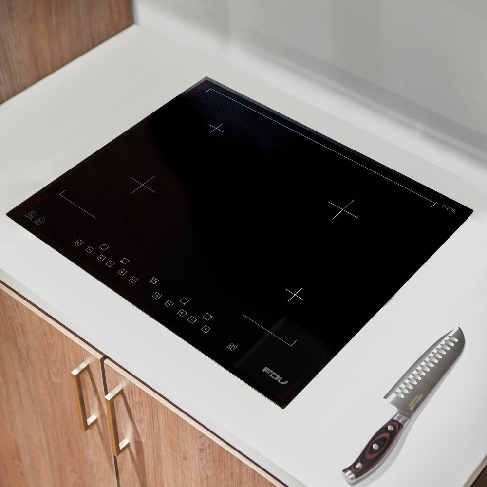 Encimera Vitrocerámica Deluxe 4 Touch Square 4 Quemadores 60 cm FDV-Kitchen Center