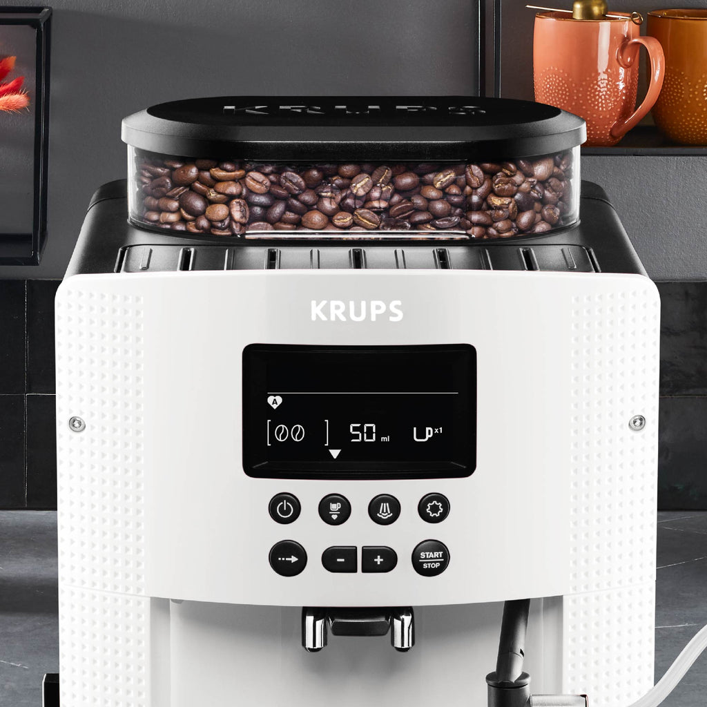 Cafetera Full Auto Display White Krups - Cafeteros Chile