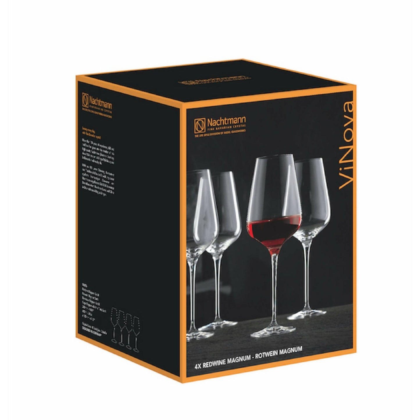 Set 4 Copas ViNova Bordeaux Magnum2#Sin Color
