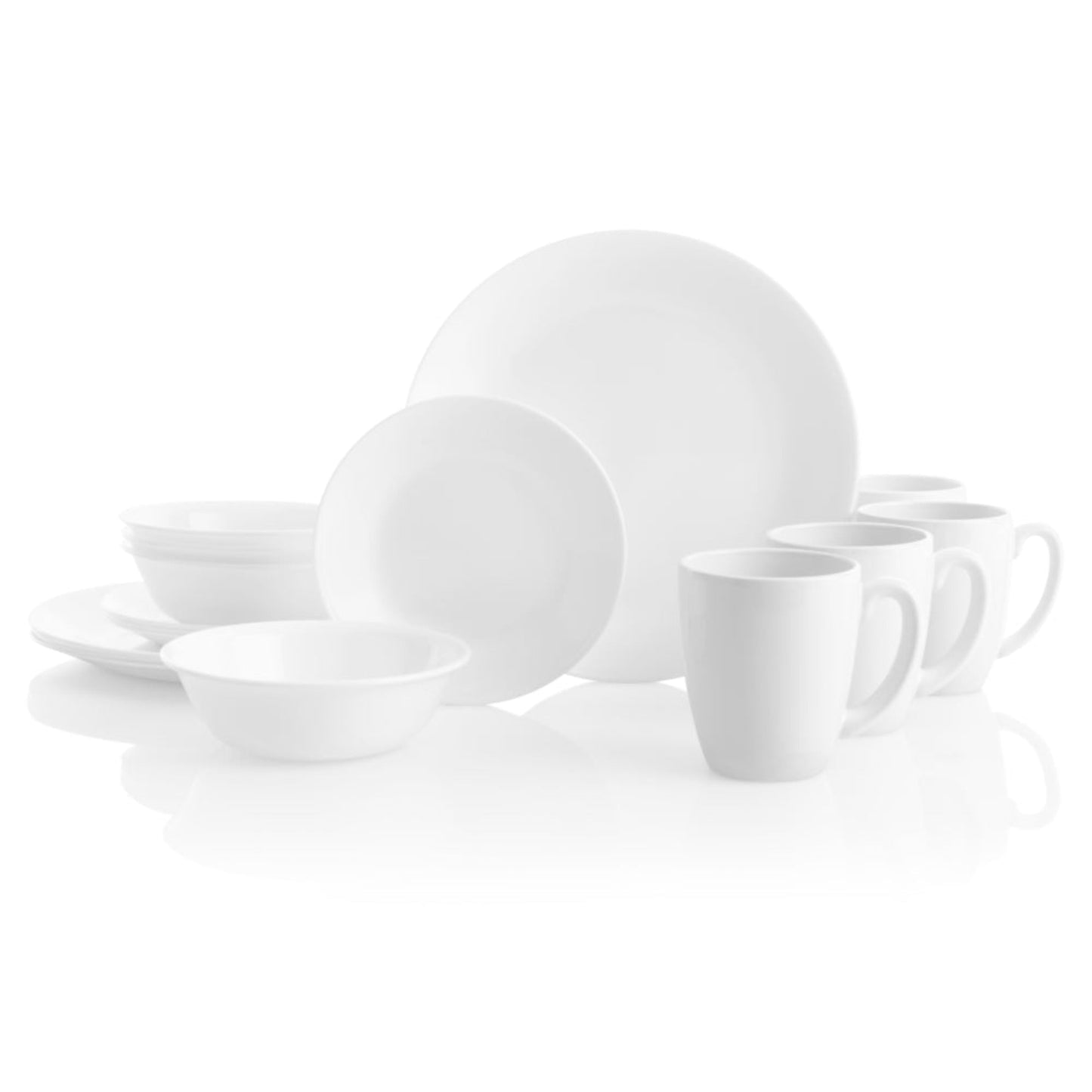 Set Vajilla 16 Piezas Winter Frost2#Blanco