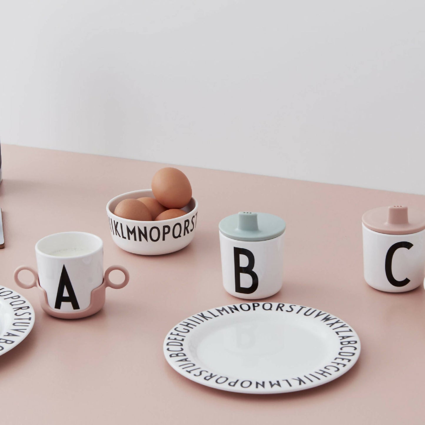 Taza De Melamina Letra C2#Blanco
