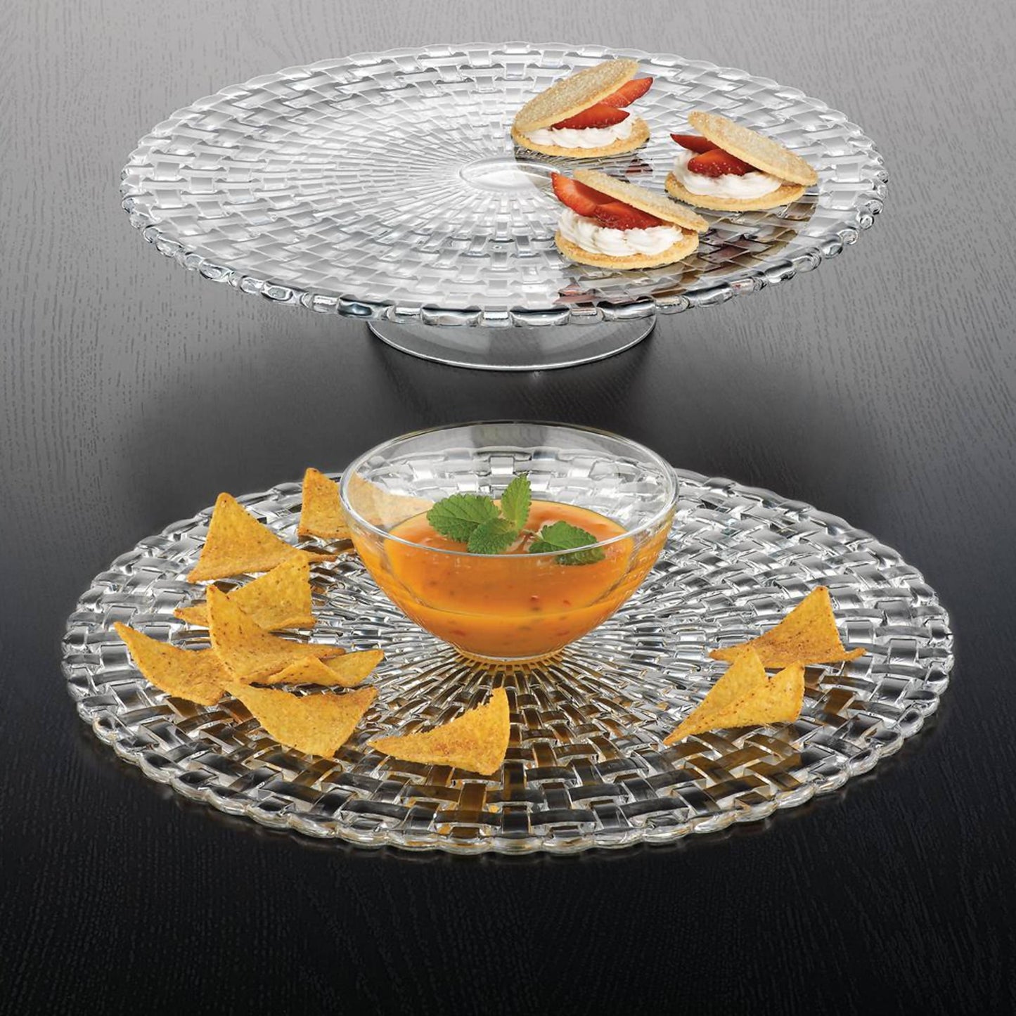 Plato Torta y Chip and Dip1#Sin color