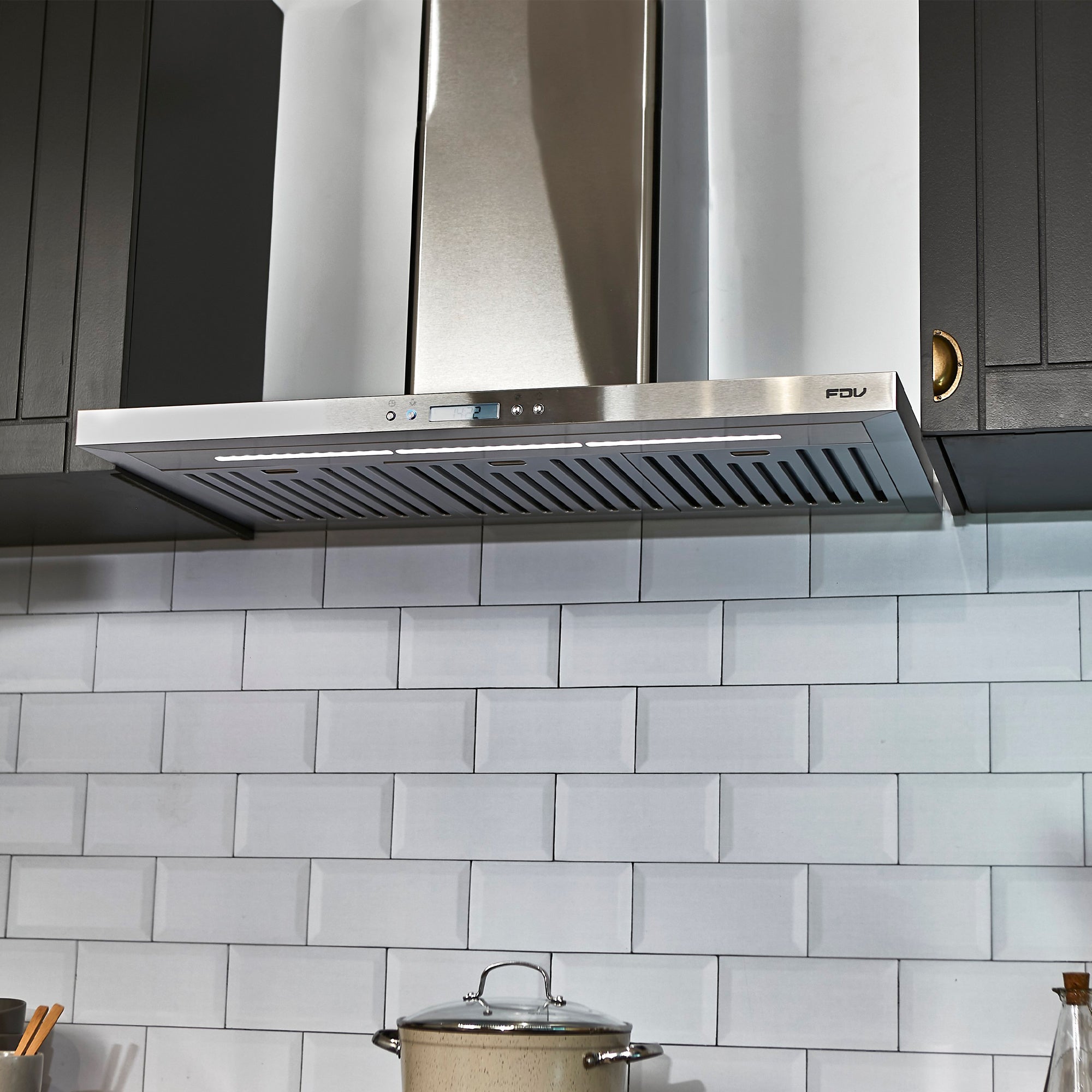 Campana de Pared Elite Led 90 cm 700 m3/h FDV-Kitchen Center