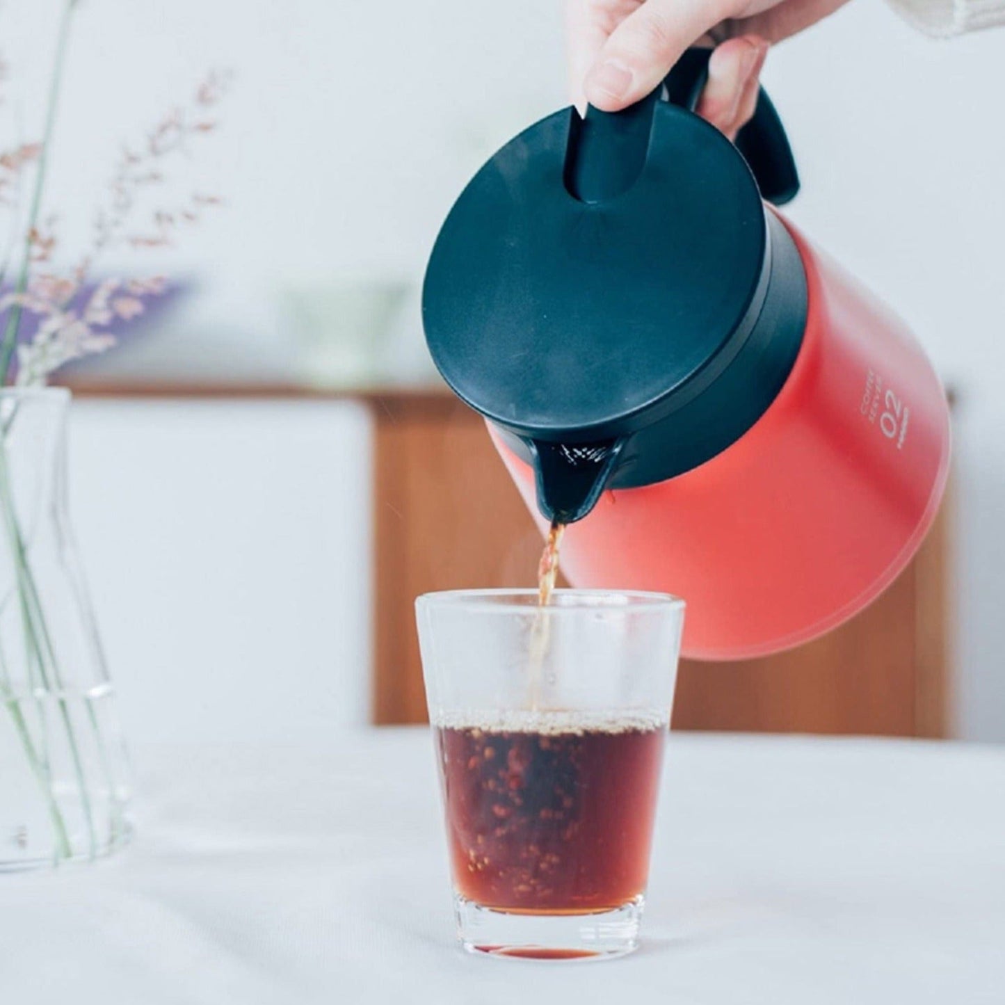 Stainless Steel Server 600 ml Hario2#Rojo