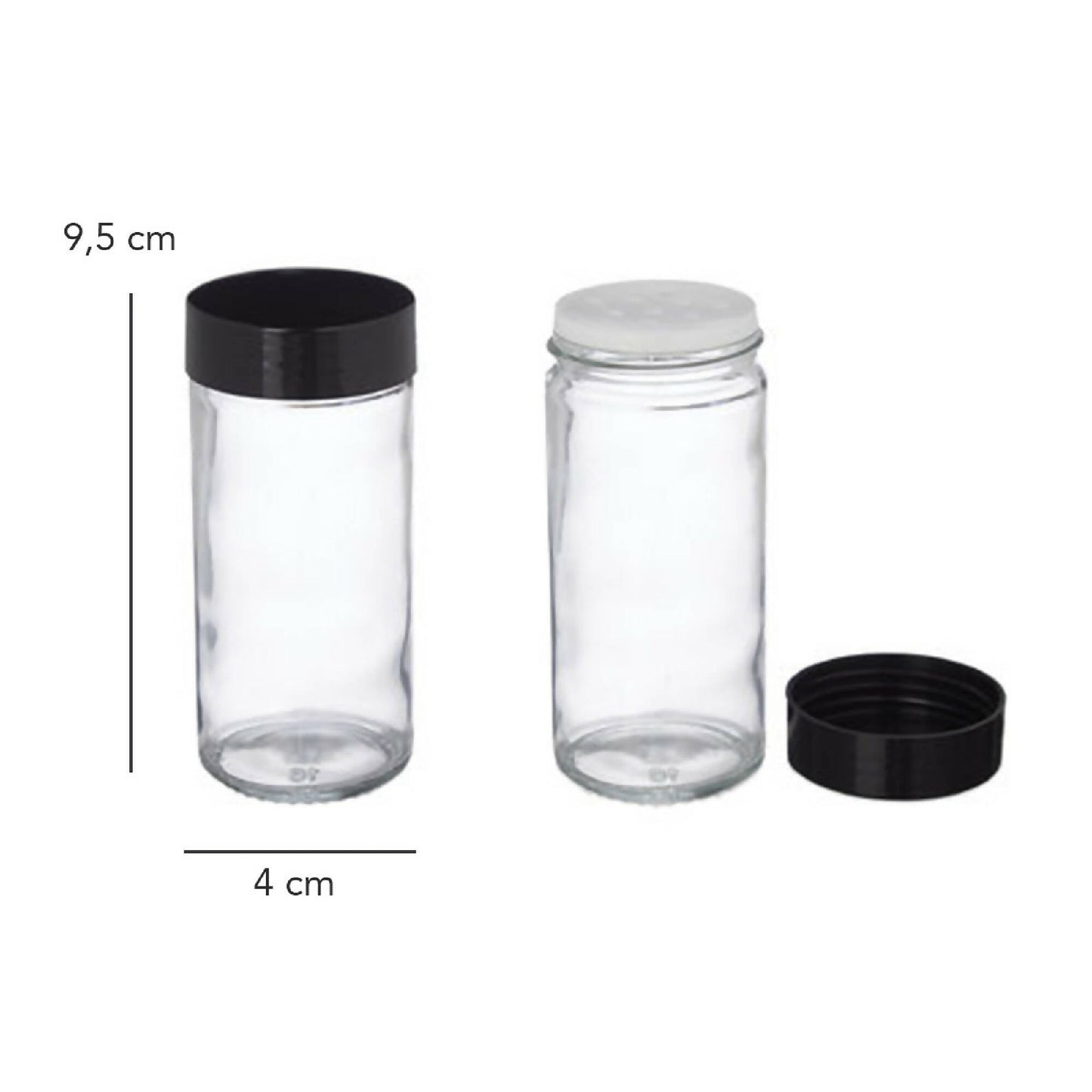 Especiero Condimentos de Madera 8 Frascos Vidrio Simplit5#Café