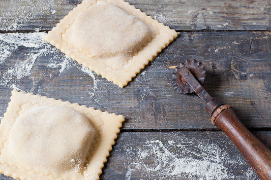 RAVIOLÓN DE QUESO DE OVEJA Y YEMA