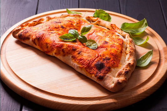 Calzone relleno con alcachofas y palmito con Supercook