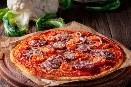 PIZZA CON MASA DE COLIFLOR