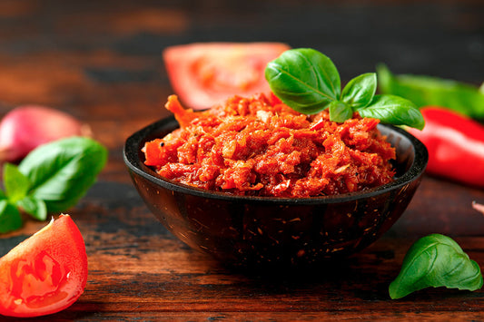 PESTO DE TOMATE DESHIDRATADO 2 PREPARACIONES CON SÓLO UNA RECETA