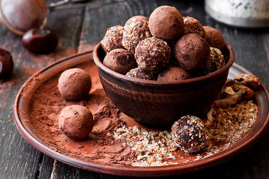 TRUFAS DE BROWNIE Y MANJAR