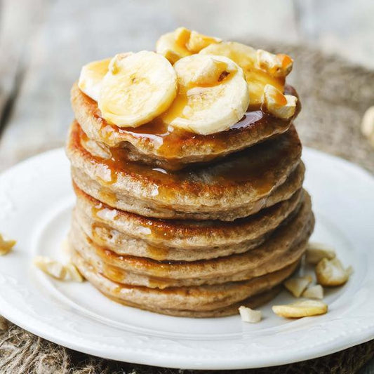 Receta de pancakes de avena y plátano