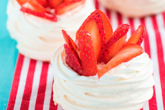 TORTITAS DE MERENGUE FRUTILLA