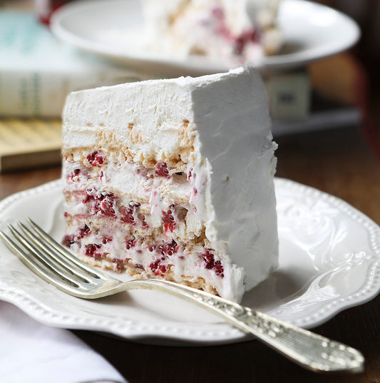 Torta Helada de Merengue Frambuesa