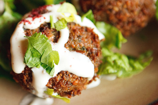 Falafel de Lentejas con raita