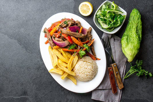 Lomo saltado hecho en casa