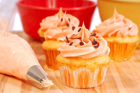 MUFFIN DE BETARRAGA CON FROSTING DE NARANJA