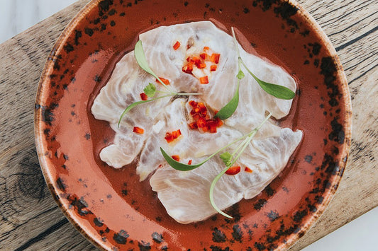 Pescado en papillote con Puré de Zanahorias y Brocóli