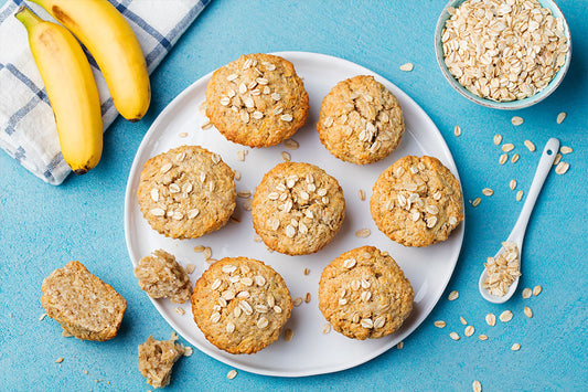 MUFFINS DE PLÁTANO Y AVENA CON SUPERCOOK