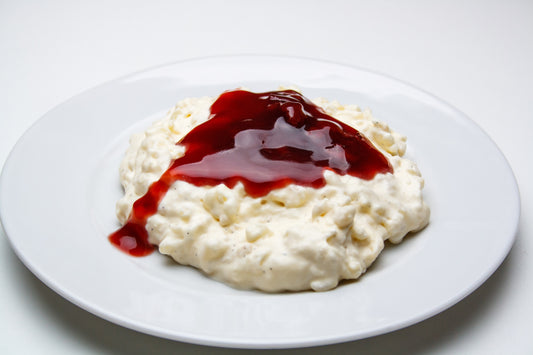 Arroz con leche y Salsa de Berries