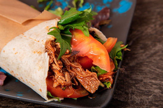 TACOS DE CARNE MECHADA Y PEBRE