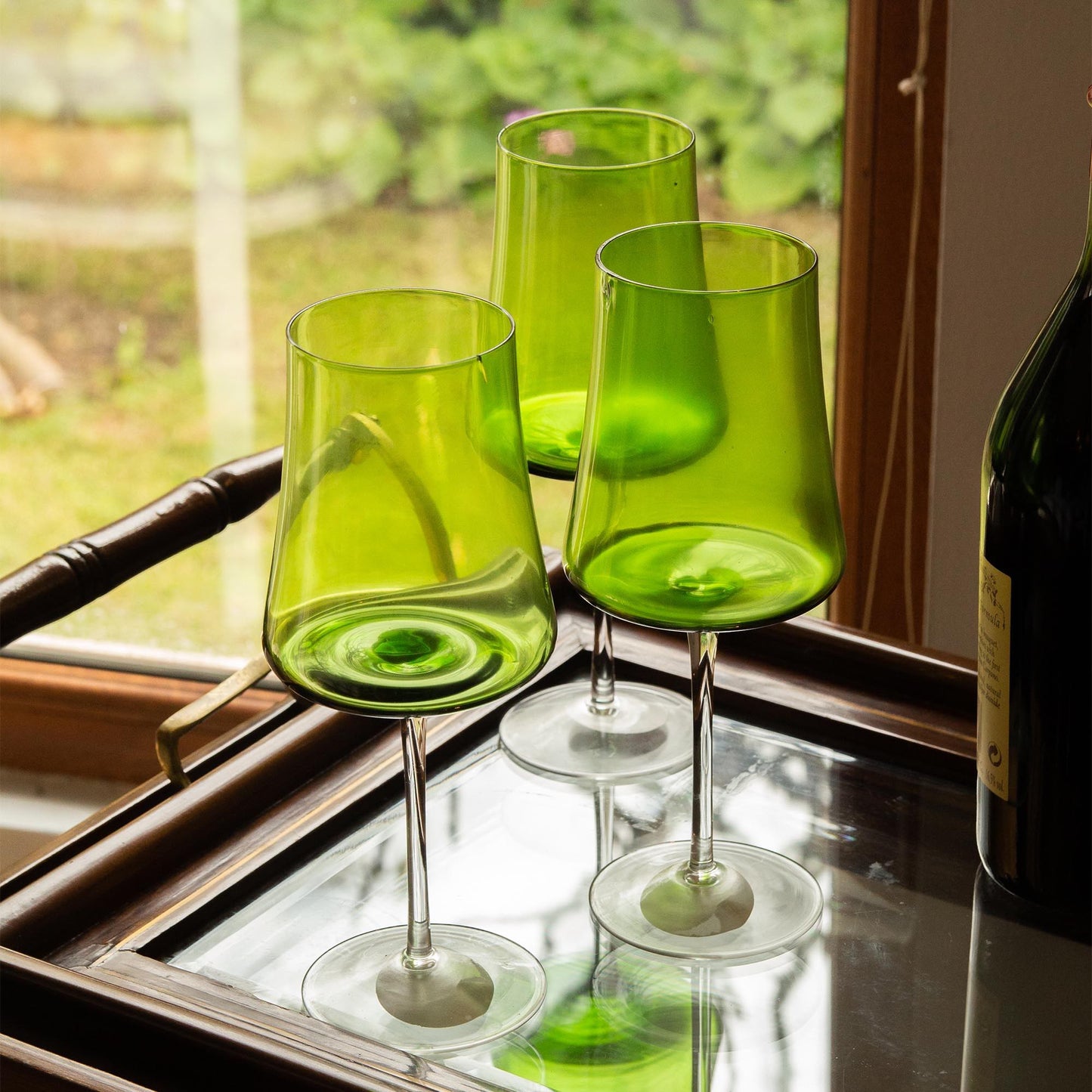 Set 6 Copas Valeria Vino 650 Ml Decoexpress1#Verde