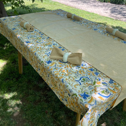 Box Textil y Argollas Tiles Decoexpress1#Amarillo