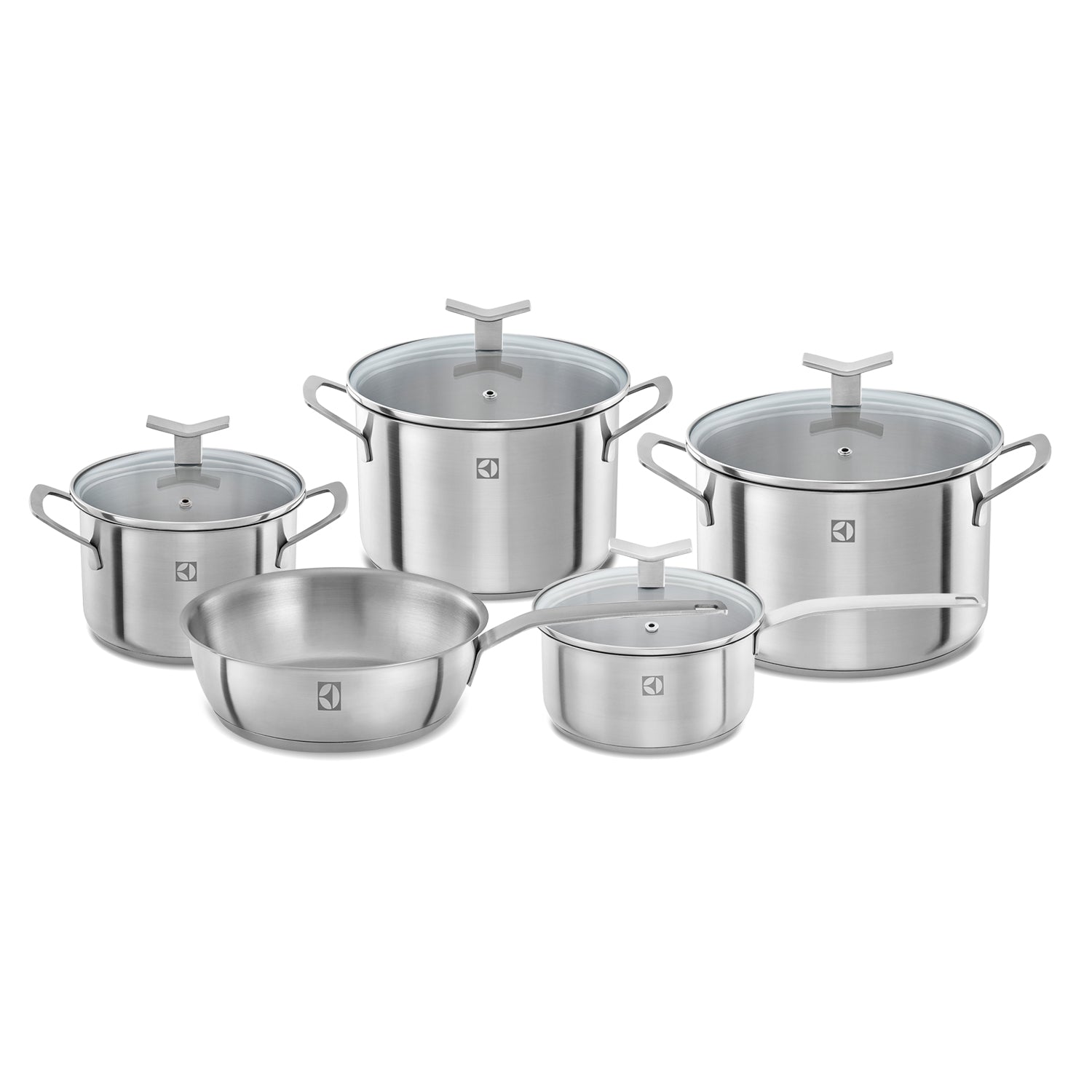 Juego de Ollas de Acero Inoxidable Electrolux2#Inox