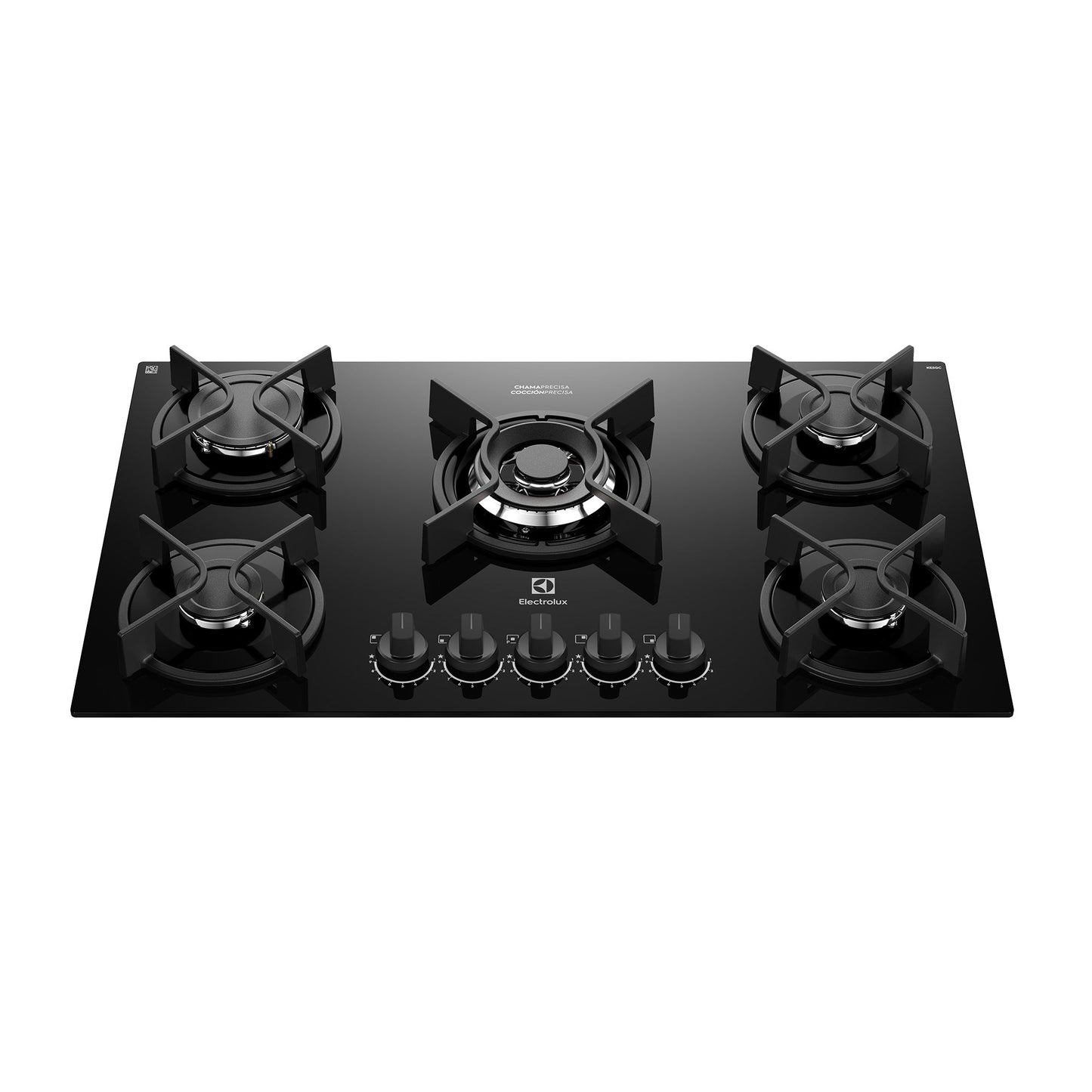 Encimera a Gas 5 Platos Experience Multi Llama KE5GC Electrolux2#Negro