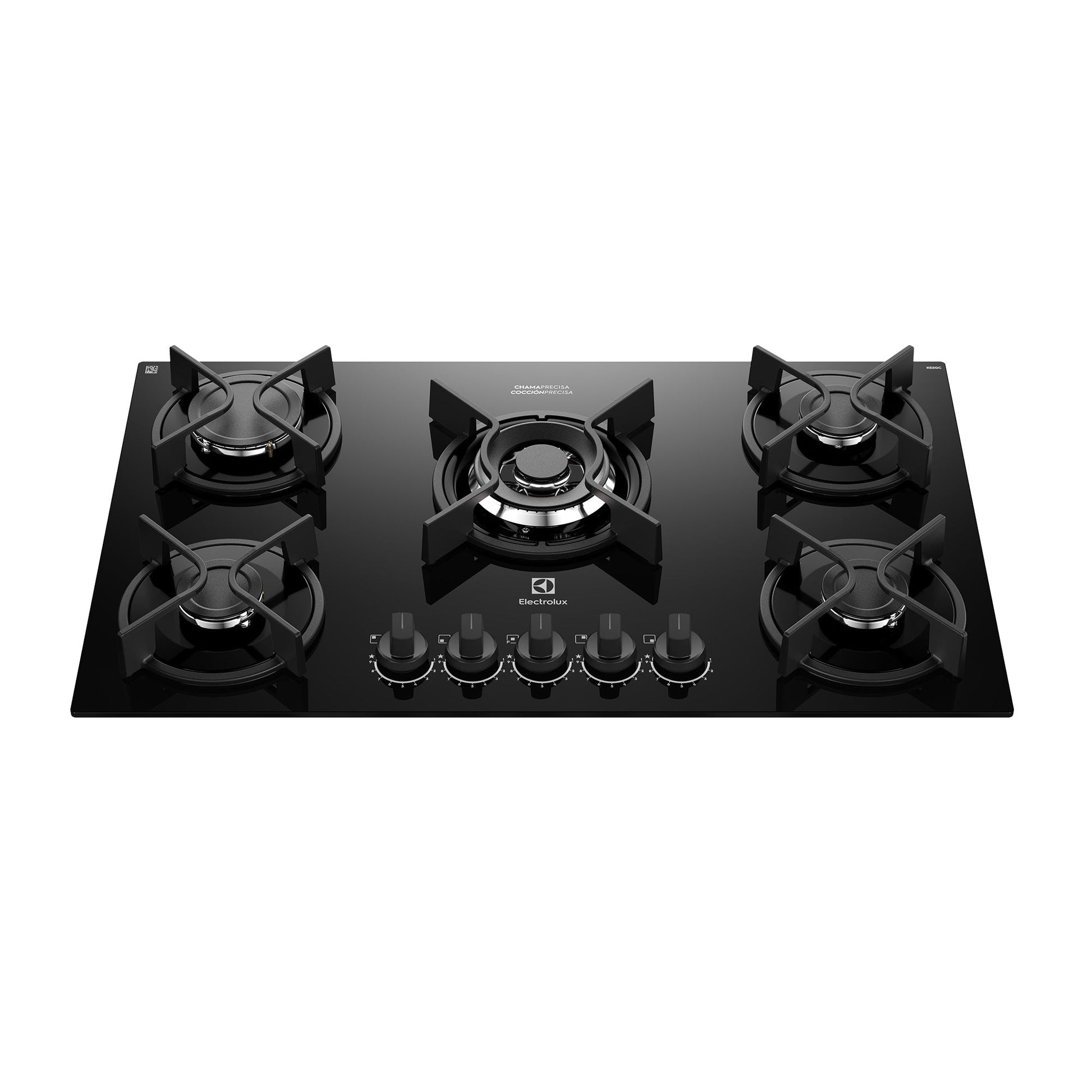Encimera a Gas 5 Platos Experience Multi Llama KE5GC Electrolux2#Negro