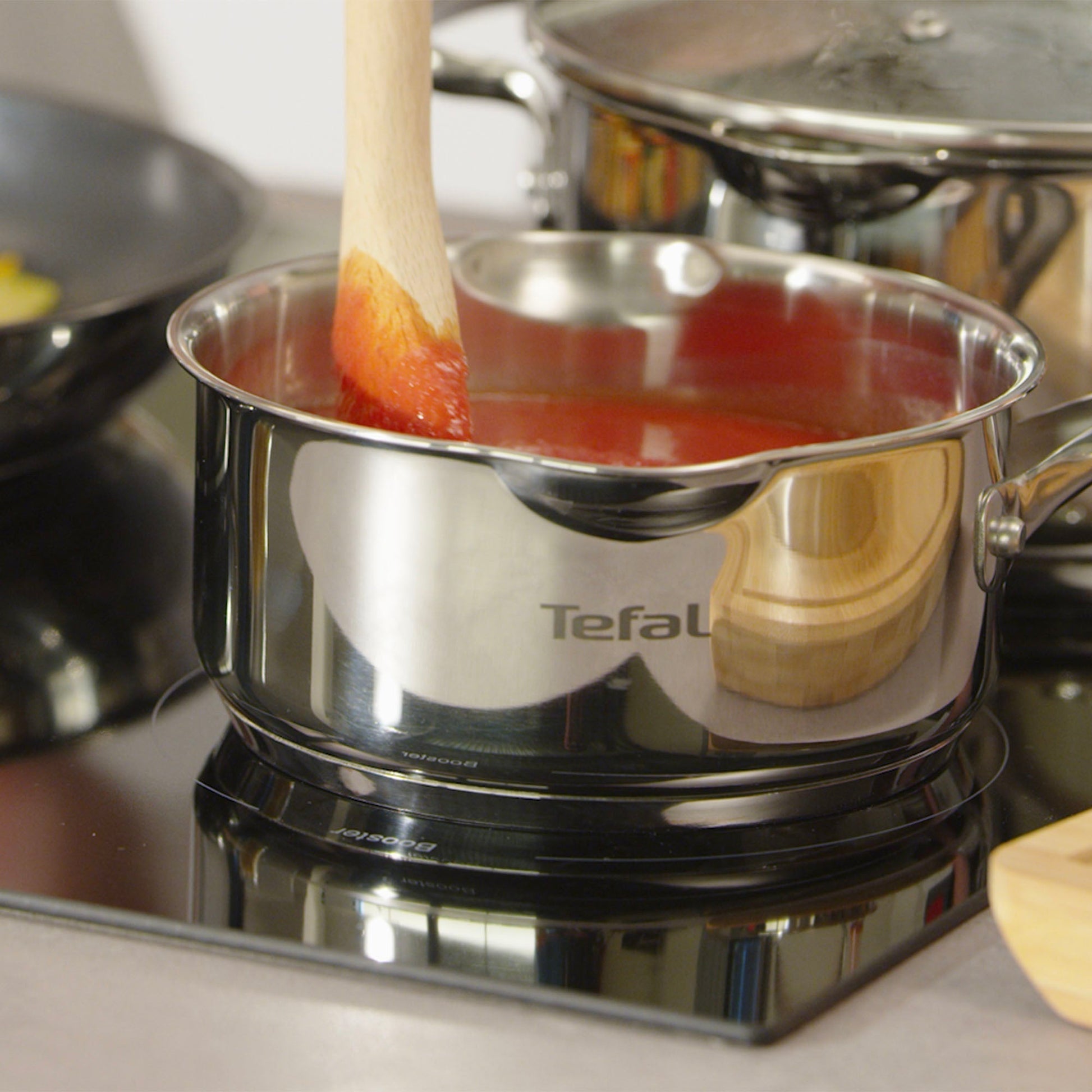 Batería de Cocina Acero Inoxidable Duetto 11 PCS Tefal2#Acero