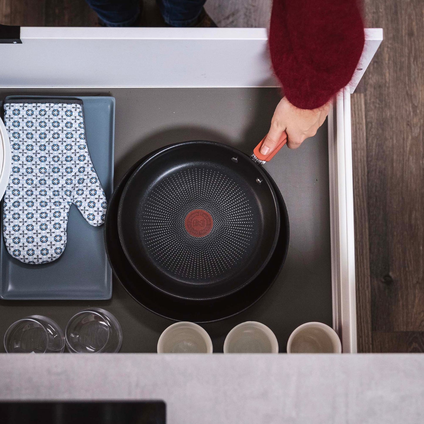 Bateria de cocina Acero Inoxidable Optispace 6 PCS Tefal7#Acero