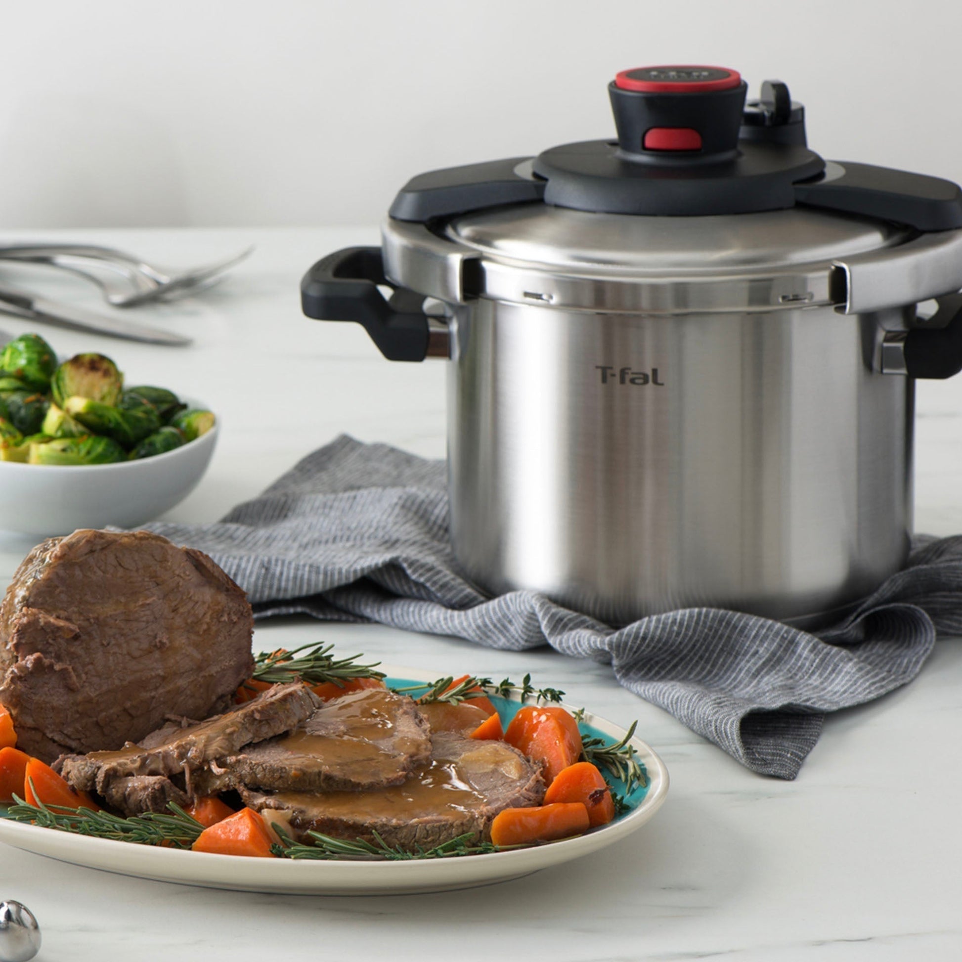 Olla A Presión Clipso Acero Inoxidable 7.5 Lts Tefal11#Acero