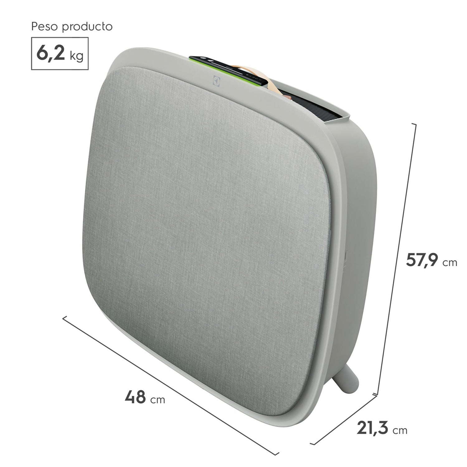 Purificador de Aire Ultra Silencioso Well A7 Electrolux3#Gris