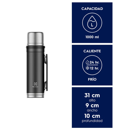 Termo Electrolux 1 Lt  Sense To Go Electrolux6#Negro