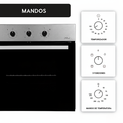 Kit Design Empotrado Horno 57 Lts + Microondas 25 Lts FDV