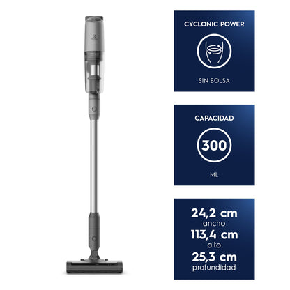 Aspiradora Vertical Inalámbrica PTEC100 Electrolux7#Gris