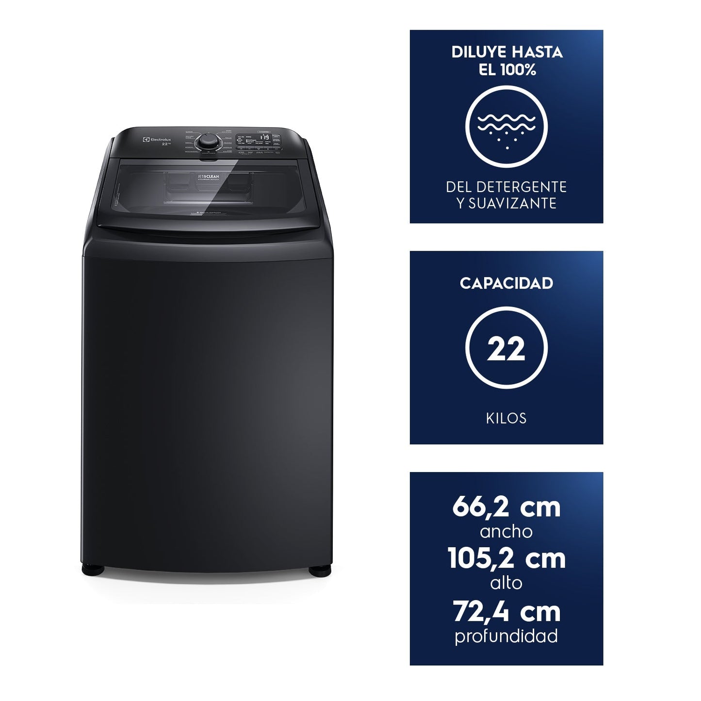 Lavadora Automática 22Kg Carga Superior LS22Y Electrolux2#Negro