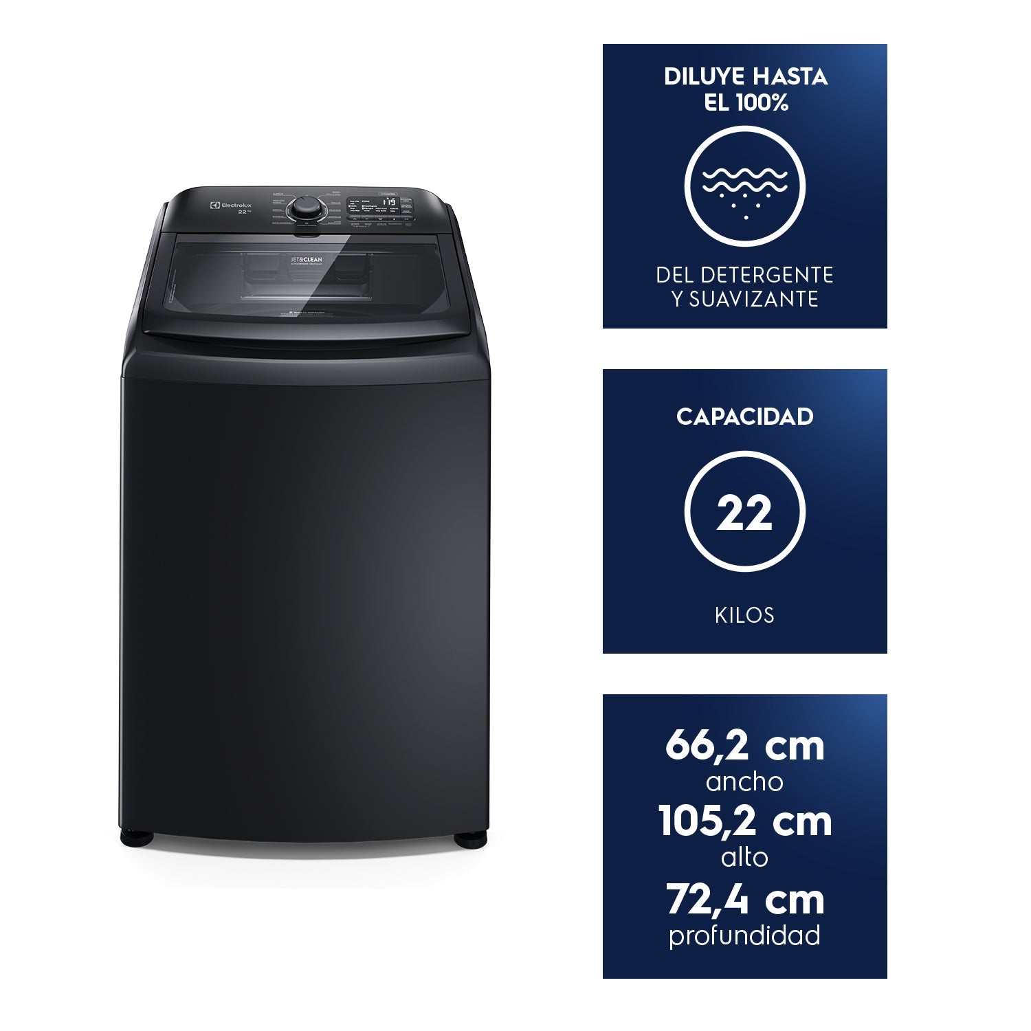 Lavadora Automática 22Kg Carga Superior LS22Y Electrolux2#Negro