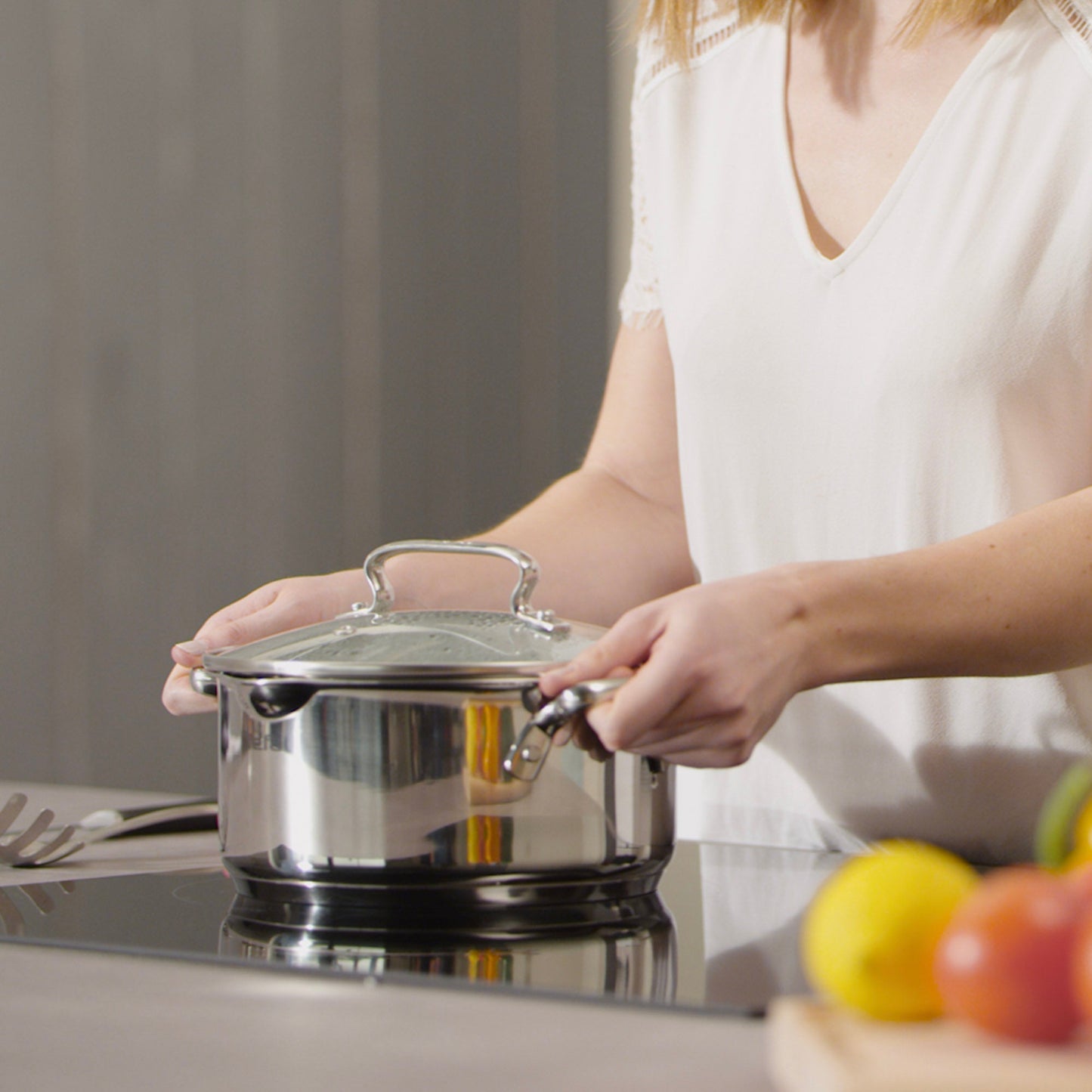 Batería de Cocina Acero Inoxidable Duetto 11 PCS Tefal6#Acero