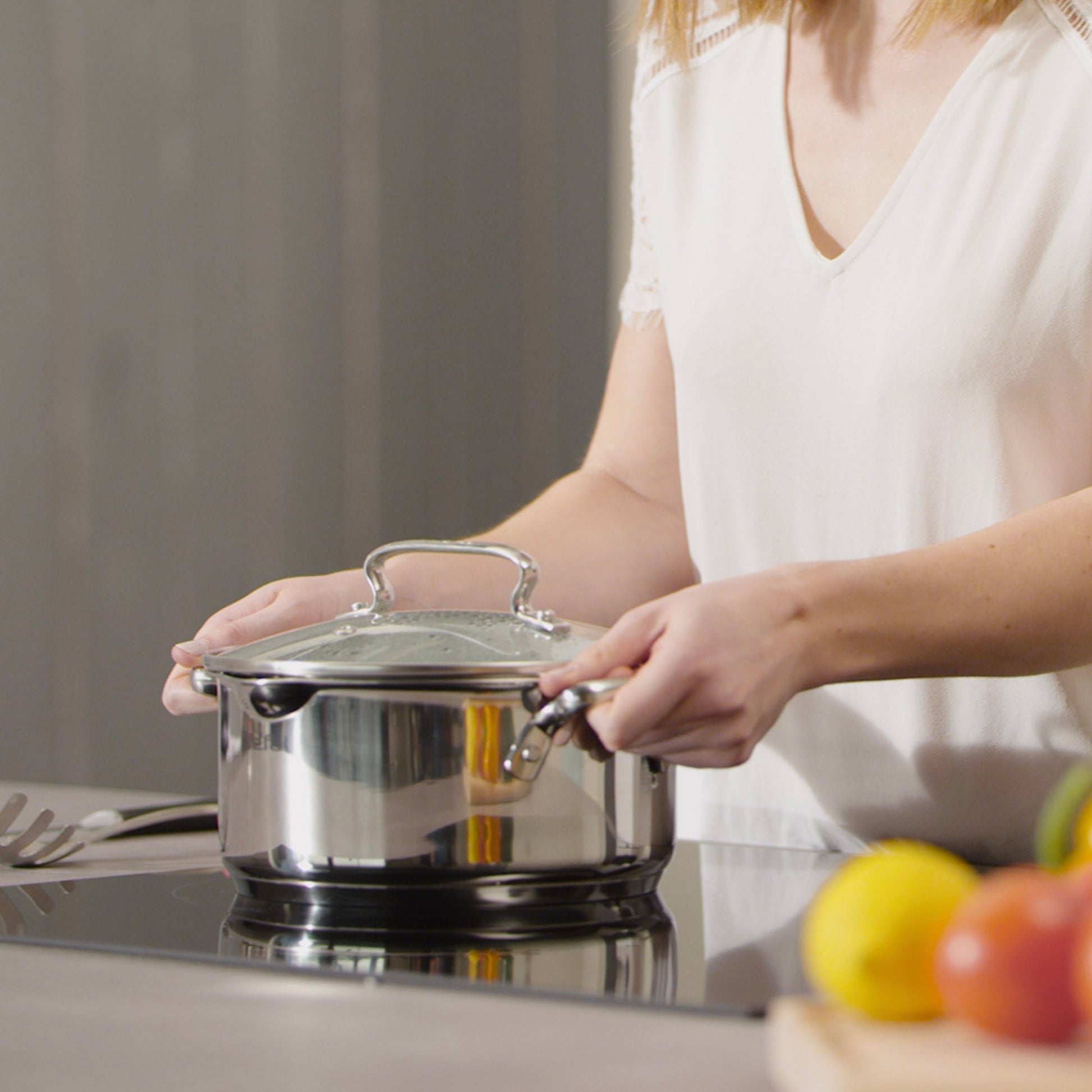 Batería de Cocina Acero Inoxidable Duetto 11 PCS Tefal6#Acero