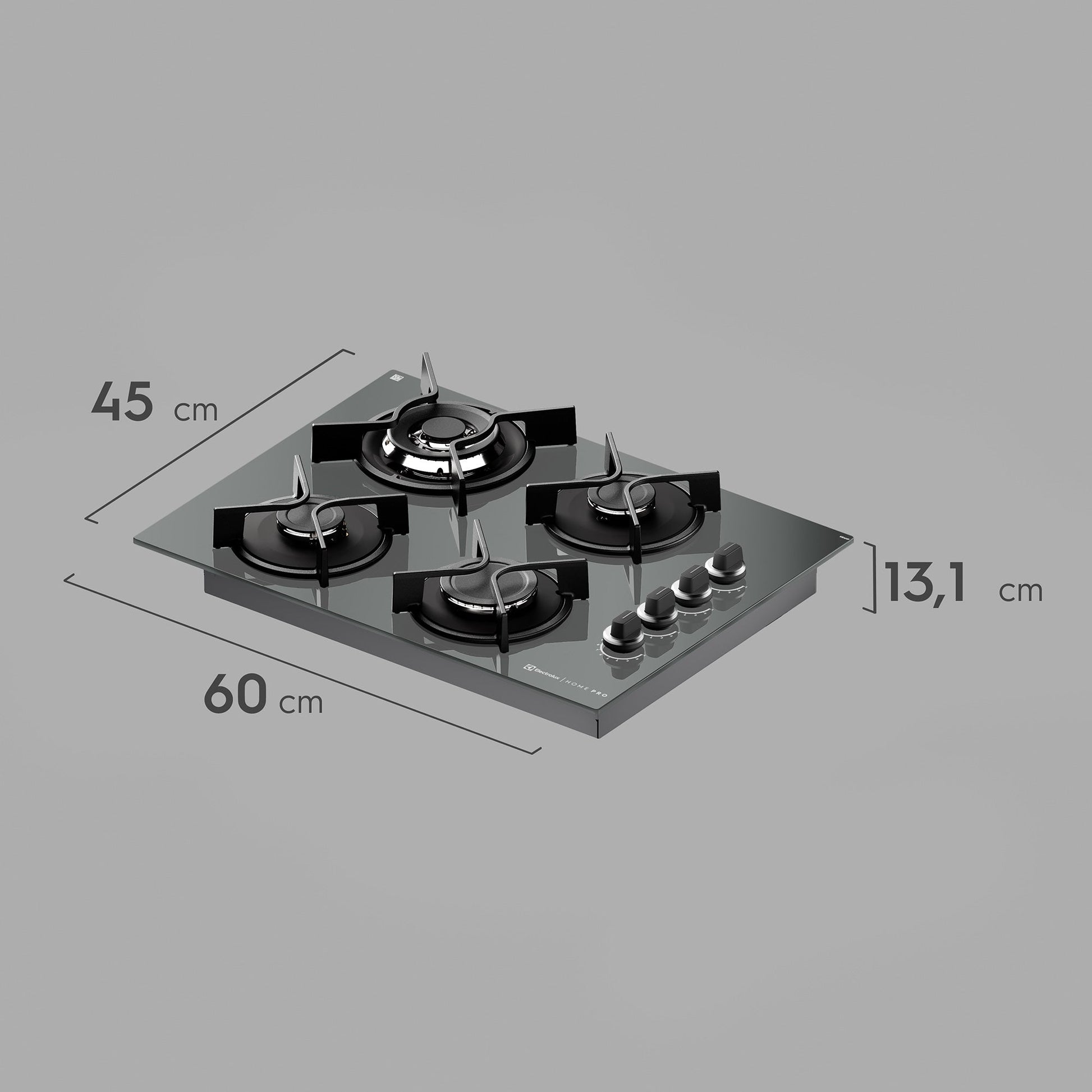 Encimera a Gas 4 Platos Home Pro Cocción KE4HP Electrolux3#Negro